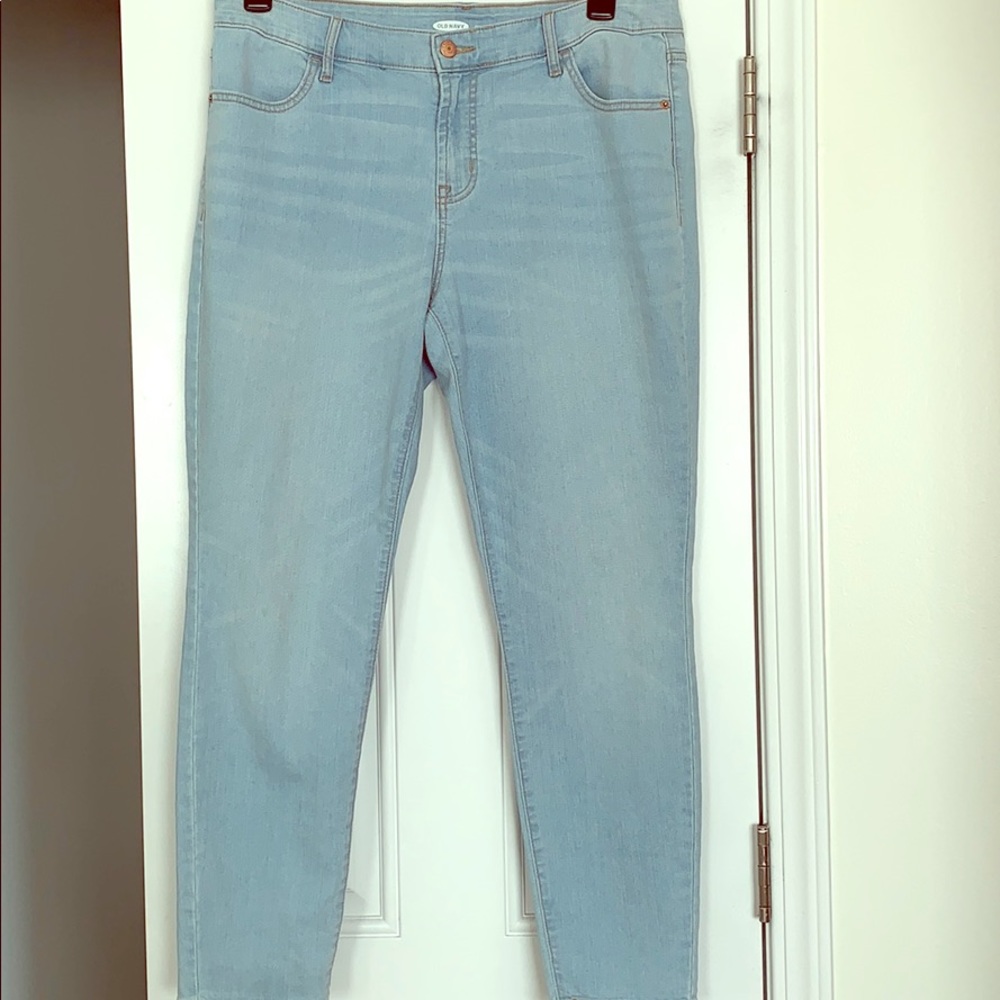 Old Navy Super Skinny jeans- light blue